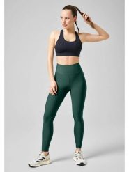 Legginsy Damskie Fitness Casall Z Wysokim Stanem. Zielone legginsy damskie Casall, l, bez wzorów, z materiału. Za 239.00 zł.