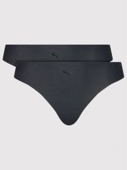 Puma Komplet 2 par stringów 935021 Czarny. Czarne stringi damskie Puma, xl, bez wzorów, z syntetyku. Za 79.99 zł.