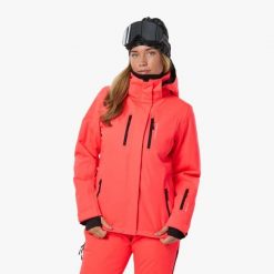 Kurtka Narciarska Narciarstwo Kobieta Cervinia Wodoodporny. Fioletowe kurtki damskie SWEDEMOUNT, na zimę, m, bez wzorów, z elastanu, bez kaptura, na golfa. Za 599.99 zł.