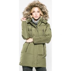 Pepe Jeans - Kurtka puchowa. Brązowe kurtki damskie Pepe Jeans, z jeansu. W wyprzedaży za 649.90 zł.