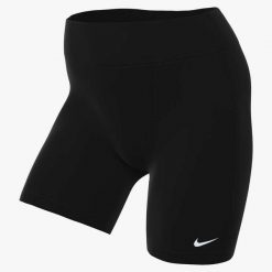 Spodenki damskie Nike Pro Leak Protections. Czarne szorty sportowe damskie Nike, bez wzorów, sportowe, na fitness i siłownię. Za 108.99 zł.
