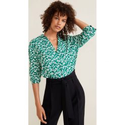 Mango - Koszula. Szare koszule damskie Mango, z materiału, casualowe, z długim rękawem. Za 89.90 zł.