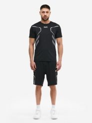 Zestaw Koszulka i Szorty Lonsdale Bewick. Czarne krótkie spodenki sportowe męskie Lonsdale, l, bez wzorów, z elastanu. Za 240.50 zł.