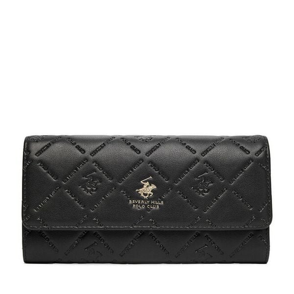 Portfel Beverly Hills Polo Club. Czarne portfele damskie Beverly Hills Polo Club, bez wzorów. Za 79.99 zł.