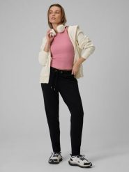 4F Spodnie dresowe damskie - czarne S. Czarne spodnie dresowe damskie 4f, l, bez wzorów, z bawełny. Za 129.99 zł.