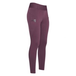 Damskie legginsy jeździeckie z pełną przyczepnością Easy Rider Don. Czerwone legginsy damskie EASY RIDER, bez wzorów. Za 489.70 zł.