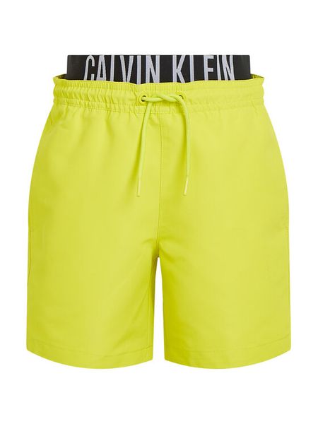 Calvin Klein Swimwear Szorty kąpielowe KV0KV00054 Żółty Regular Fit. Żółte kąpielówki dla chłopców Calvin Klein Swimwear, bez wzorów, z syntetyku. Za 269.99 zł.