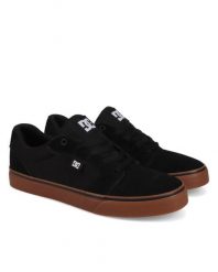 Trampki DC Shoes Anvil, Czarny, Mężczyźni. Czarne trampki męskie DC Shoes, bez wzorów, z gumy, bez zapięcia. Za 279.99 zł.