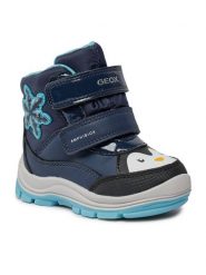 Geox Kozaki B Flanfil Girl B Abx B363WA 054FU CF4N4 M Granatowy. Niebieskie buty zimowe dziewczęce Geox, bez wzorów, ze skóry, bez zapięcia. Za 349.99 zł.