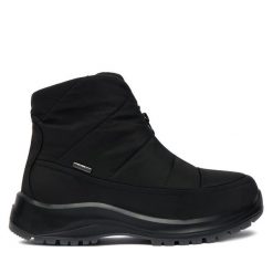 Botki Josef Seibel. Czarne kozaki damskie Josef Seibel, bez obcasa, na płaskiej podeszwie. Za 339.99 zł.