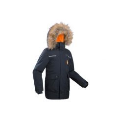 Kurtka turystyczna zimowa SH500 u-warm dla chłopców 7-15 lat szara. Szare kurtki i płaszcze dla chłopców QUECHUA, na zimę, bez wzorów, z materiału, bez kaptura. Za 249.99 zł.