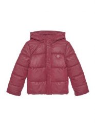 Guess Kurtka zimowa J5BL13WGIW0 Różowy Regular Fit. Czerwone buty zimowe dziewczęce Guess, na zimę, z aplikacjami, z syntetyku, bez kaptura. Za 299.99 zł.