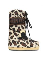 Moon Boot Śniegowce Mb Icon Animal 80D3400300 Brązowy. Brązowe buty zimowe dziewczęce Moon Boot, ze skóry, bez zapięcia. Za 669.99 zł.