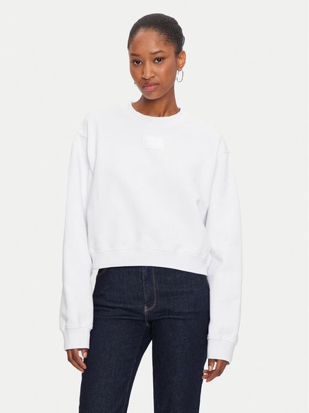 REPLAY Bluza W3104D.000.23040P Biały Regular Fit. Białe bluzy damskie Replay, l, bez wzorów, z bawełny, bez kaptura. Za 259.99 zł.