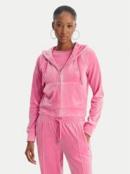 Juicy Couture Bluza Madison JCWAS126326 Różowy Slim Fit. Czerwone bluzy damskie Juicy Couture, l, bez wzorów, z syntetyku, bez kaptura. Za 439.99 zł.