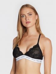 Guess Biustonosz braletka Belle O97C02 KBBT0 Czarny. Czarne biustonosze Guess, z aplikacjami, z syntetyku. Za 89.99 zł.