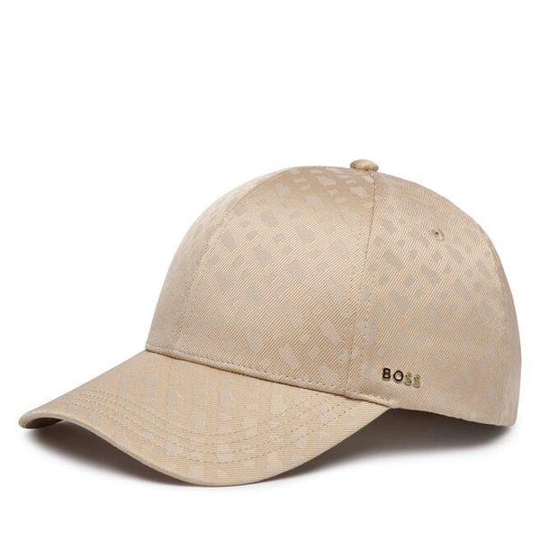 Czapka z daszkiem BOSS. Brązowe czapki i kapelusze damskie Boss, bez wzorów. Za 299.99 zł.