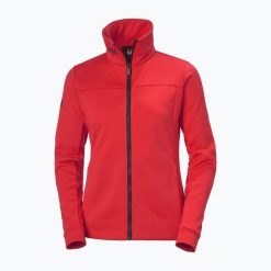 Bluza żeglarska damska Helly Hansen W Crew Fleece. Czerwone bluzy sportowe damskie Helly Hansen, bez wzorów, bez kaptura, żeglarskie. Za 309.99 zł.