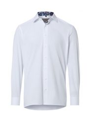 Finshley & Harding Koszula męska Mężczyźni Modern Fit Bawełna (100%) biały jednolity, 46. Białe koszule męskie Finshley & Harding, m, bez wzorów, z bawełny, bez kołnierzyka, bez ramiączek. Za 229.95 zł.