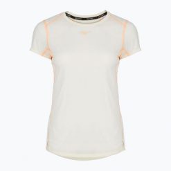 Koszulka do biegania damska Mizuno DryAeroFlow Tee. Białe koszulki sportowe damskie Mizuno, xs, bez wzorów, z materiału, bez kołnierzyka, bez ramiączek, do biegania. Za 89.99 zł.