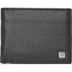 Trussardi Jeans - Portfel skórzany. Czarne portfele męskie TRUSSARDI JEANS, z jeansu. W wyprzedaży za 259.90 zł.