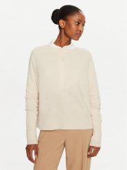 Marella Sweter Cine 2423366325 Écru Regular Fit. Swetry damskie Marella, xl, bez wzorów, z wełny, bez kołnierzyka, bez ramiączek, bez kaptura. Za 379.99 zł.