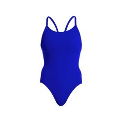 Strój kąpielowy damski Funkita Still Speed Diamond Back. Niebieskie kostiumy jednoczęściowe damskie FUNKITA, xs, bez wzorów, z poliesteru, sportowe, do pływania. Za 199.00 zł.
