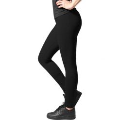 Legging damskie duże rozmiary duże rozmiary Urban Classics Jersey. Czarne legginsy damskie Urban Classics, bez wzorów, z jersey. Za 142.00 zł.