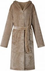 VidaXL Szlafrok z kapturem Camel xl flanelowy. Brązowe bluzy męskie vidaXL, m, bez wzorów, bez ramiączek, z kapturem. Za 141.99 zł.