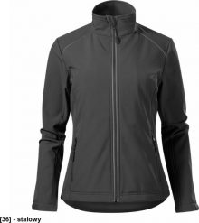 MALFINI Valley 537 - ADLER - Softshell kurtka damska, 300 g/m, 6% elastan, 94% poliester - stalowy XL. Szare kurtki damskie Malfini, m, bez wzorów, z elastanu, bez kaptura. Za 191.90 zł.
