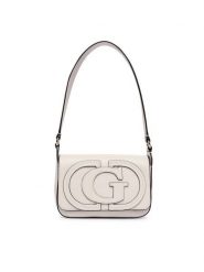 Guess Torebka Ruby HWNG97 40190 Kremowy. Białe torebki do ręki damskie Guess, z aplikacjami, ze skóry, bez dodatków. Za 544.99 zł.