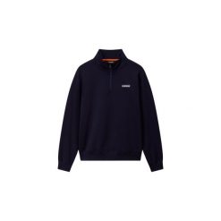 Bluza z zamkiem 1/2 Napapijri B-Small Box. Niebieskie bluzy męskie Napapijri, xl, bez wzorów, ze skóry, bez kaptura. Za 304.90 zł.