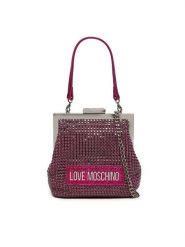 LOVE MOSCHINO Torebka JC4043PP1LLP162A Różowy. Czerwone torebki do ręki damskie Love Moschino, bez wzorów, z materiału, wizytowe, bez dodatków. Za 479.99 zł.