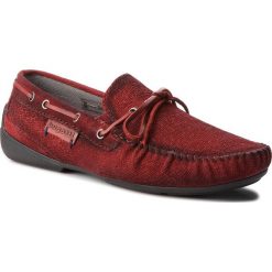 Mokasyny BUGATTI - 311-45660-1400-3100 Dark Red. Czerwone mokasyny męskie Bugatti, z materiału. W wyprzedaży za 299.00 zł.