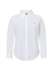Tommy Hilfiger Bluzka Kobiety Bawełna biały, 40. Białe bluzki damskie Tommy Hilfiger, bez wzorów, z bawełny, klasyczne, bez kołnierzyka, bez ramiączek. Za 399.95 zł.