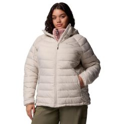 Kurtka sportowa damska Powder Lite II Hooded Jacket. Brązowe kurtki sportowe damskie Columbia, xs, bez wzorów, z materiału, bez kaptura, trekkingowe. Za 599.99 zł.