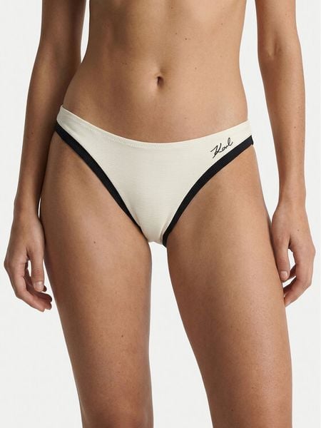 KARL LAGERFELD Dół od bikini B2W46023 Beżowy jasny. Brązowe bikini damskie KARL LAGERFELD, xs, bez wzorów. Za 259.99 zł.