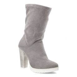 Szare Botki Neścior Stylowe Buty Damskie. Szare botki damskie Neścior, eleganckie, bez obcasa, na obcasie, bez zapięcia. Za 239.00 zł.