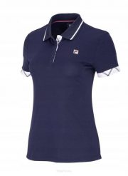 Koszulka tenisowa Fila Polo Zea. Niebieskie koszulki sportowe damskie Fila, xs, bez wzorów, z materiału, bez kołnierzyka, bez ramiączek, na fitness i siłownię. Za 184.99 zł.
