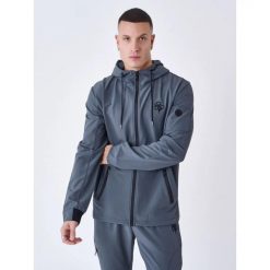 Kurtka z kapturem Project X Paris. Szare kurtki męskie PREMIUM PARTS, m, bez wzorów, z materiału, eleganckie, z kapturem. Za 248.00 zł.