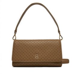 Torebka Tommy Hilfiger. Brązowe torebki do ręki damskie Tommy Hilfiger, bez wzorów, klasyczne, bez dodatków. Za 399.99 zł.