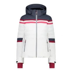 Damska kurtka narciarska CMP 3M™ Thinsulate™. Białe kurtki snowboardowe damskie CMP, m, bez wzorów, z materiału, długie, z kapturem, narciarskie, thinsulate. Za 843.60 zł.