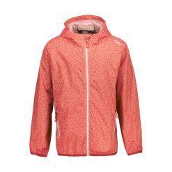 Kurtka przeciwdeszczowa dziecięca CMP Rain Fix. Czerwone buty zimowe dziewczęce CMP, bez wzorów, bez zapięcia. Za 180.00 zł.