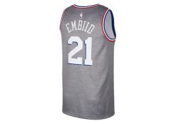 Koszulka męska nike nba philadelphia 76ers joel embiid swingman jersey dark. Szare koszulki sportowe męskie Nike, l, z aplikacjami, z jersey, bez kołnierzyka, bez ramiączek, do biegania, dri-fit (nike). Za 502.00 zł.