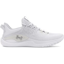 Buty do crossfitu Under Armour Flow Dynamic IntelliKnit. Białe buty sportowe męskie Under Armour, bez zapięcia, na fitness i siłownię. W wyprzedaży za 439.30 zł.