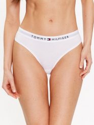 Tommy Hilfiger Figi klasyczne UW0UW04145 Biały. Białe figi damskie Tommy Hilfiger, s, bez wzorów, z bawełny. Za 69.99 zł.