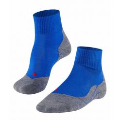 Skarpetki Falke TK5 Short. Niebieskie skarpety męskie Falke, bez wzorów, z materiału. Za 151.00 zł.