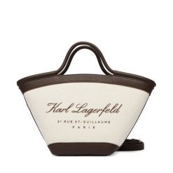 Torebka KARL LAGERFELD. Brązowe torebki do ręki damskie KARL LAGERFELD, bez wzorów, bez dodatków. Za 649.99 zł.