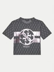 Guess T-Shirt J5RI04 K6YW4 Czarny Regular Fit. Czarne t-shirty i topy dla dziewczynek Guess, z aplikacjami, z bawełny, bez ramiączek. Za 79.99 zł.