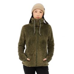 Damski polar rozpinany na całej długości Protest Riri. Zielone bluzy sportowe damskie Protest, bez wzorów, z polaru, bez kaptura, narciarskie. Za 274.50 zł.